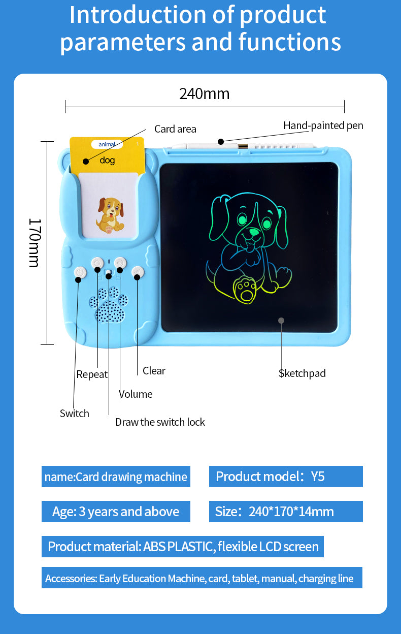 2-in-1 sprechende Lernkarten mit Tablet