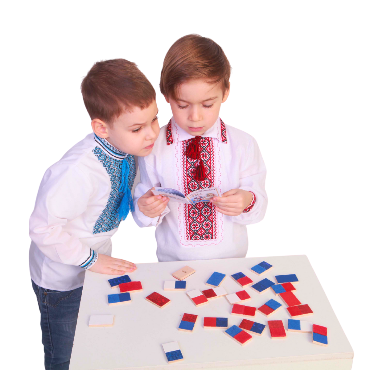 Tactile-Visual Dominoes